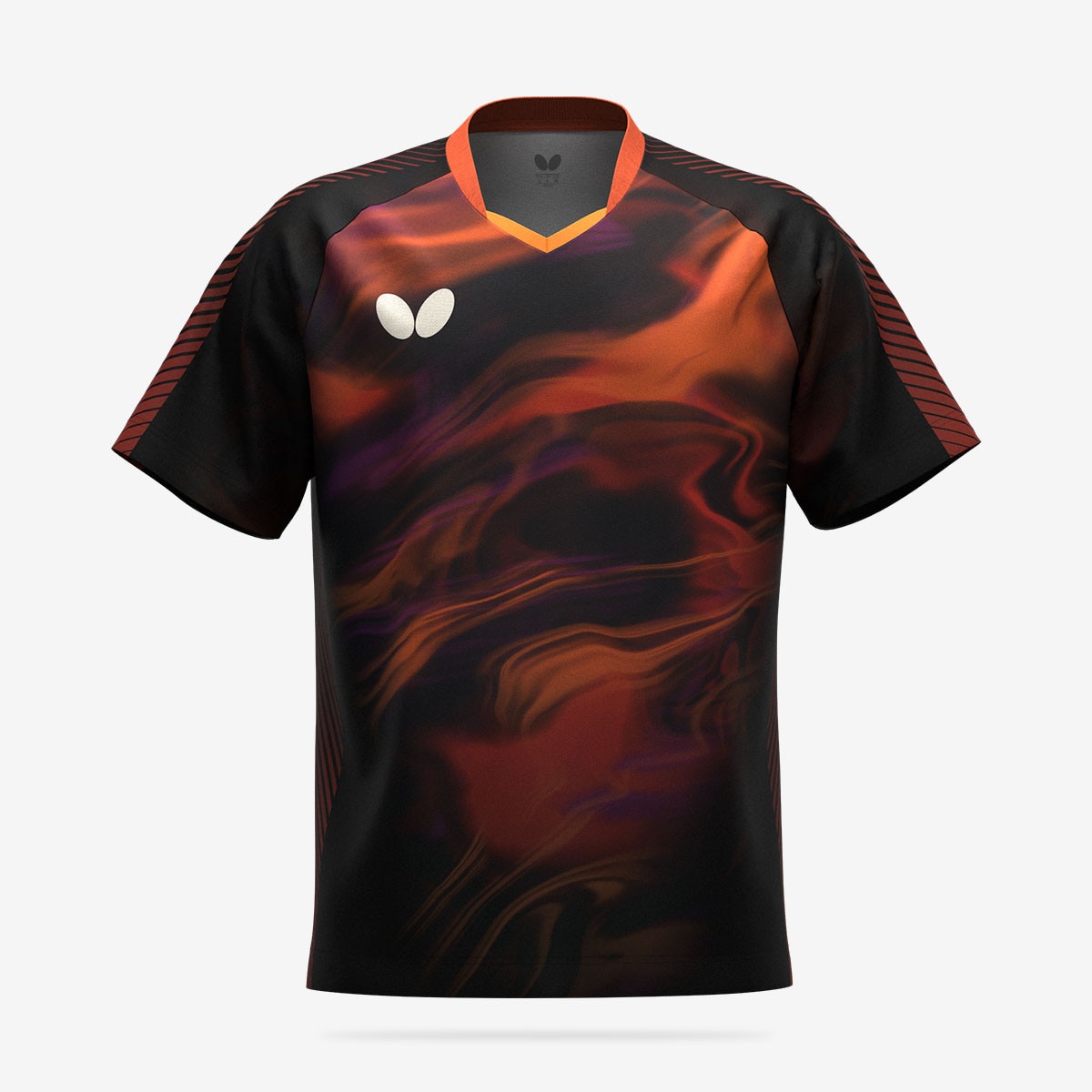 Butterfly Rimeral Shirt - Black-Red